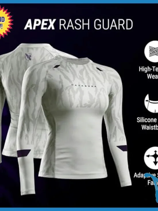 Women's Long Sleeve Rash Guard for Martial Arts Performance Fit